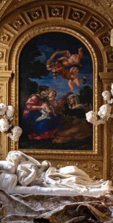 サン　フランチェスコ　ア　リーパ教会と恍惚の福者ルードゥィカ　アルベルトーニの彫刻
